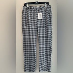 Theory Women’s Treeca 4 Check Pant. Size 6. Blue, grey, white check.
